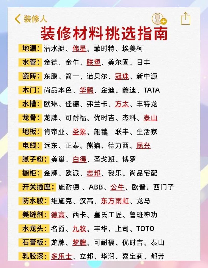 装修辅材